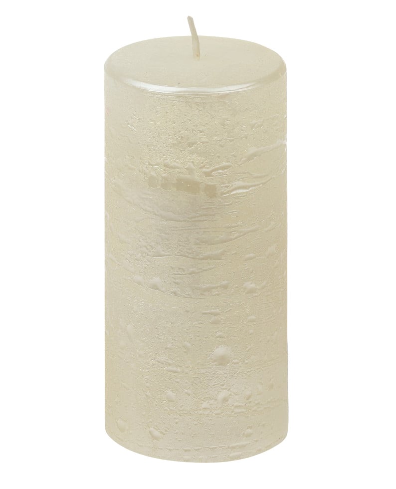 Steinhart Stumpenkerze Rustic-Glanz Ø 6,8 x 13 cm champagner Steinhart Stumpenkerze Rustic-Glanz Ø 6,8 x 13 cm champagner von Steinhart Kerzen