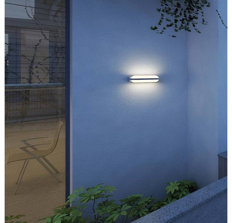 Steinhauer LIGHTING Außen-Wandleuchte, LED-Leuchtmittel fest verbaut, Warmweiß, Außenleuchte Wandleuchte Fassadenleuchte schwarz LED Gartenleuchte B von Steinhauer LIGHTING