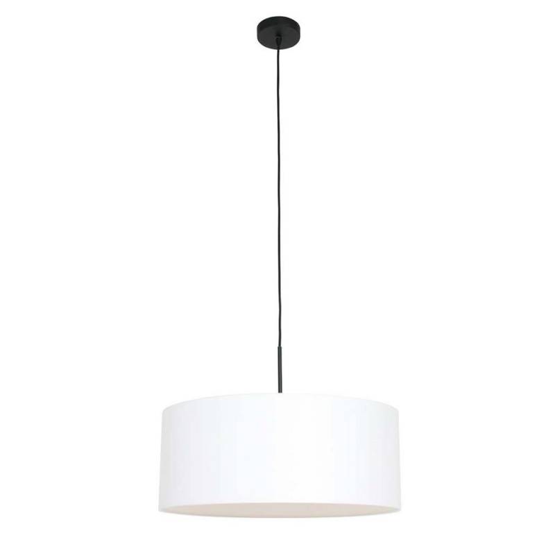 Steinhauer LIGHTING Deckenleuchte, Leuchtmittel nicht inklusive, Hängelampe Pendelleuchte Esstischleuchte schwarz Textil weiß Höhe von Steinhauer LIGHTING