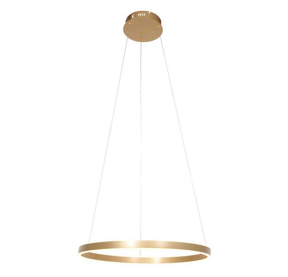 Steinhauer LIGHTING Hängeleuchte, Hängelampe Pendelleuchte Esszimmerlampe LED dimmbar gold Ring-Design von Steinhauer LIGHTING