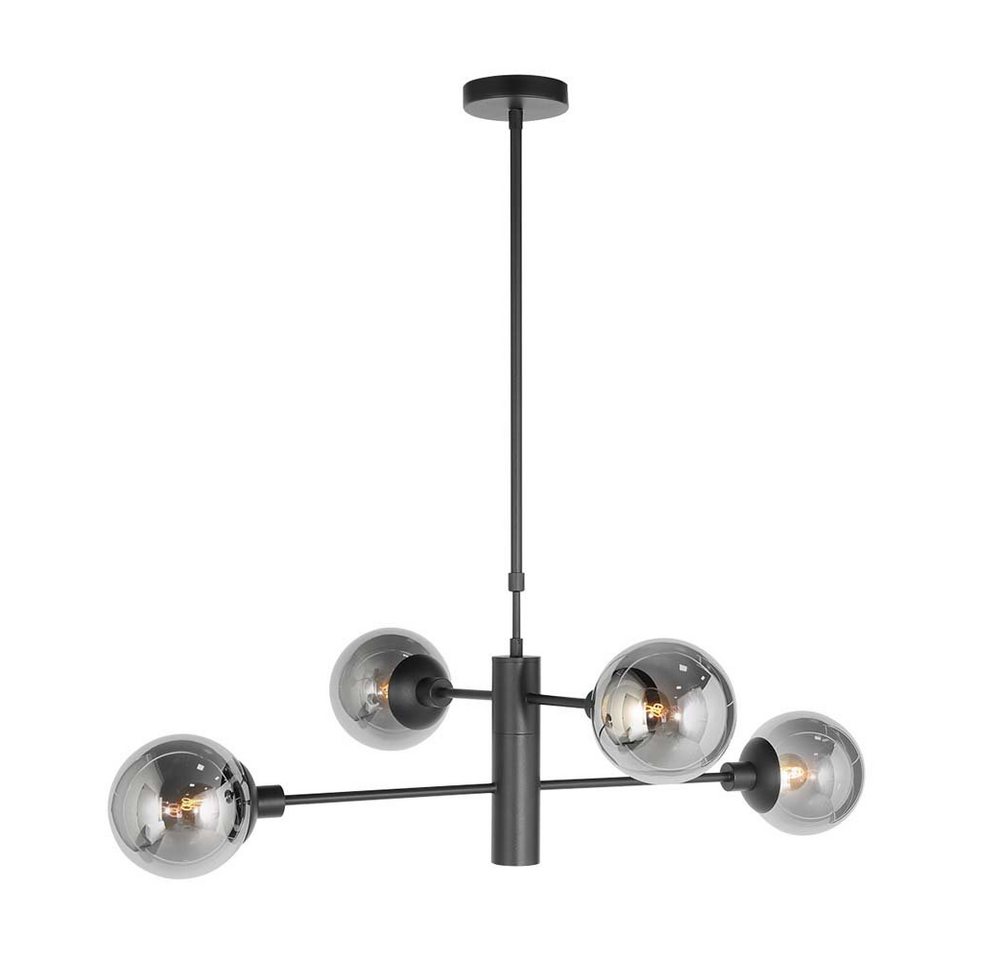 Steinhauer LIGHTING LED Deckenleuchte, Deckenleuchte Deckenlampe Wohnzimmerlampe Metall Glas Schwarz LED von Steinhauer LIGHTING