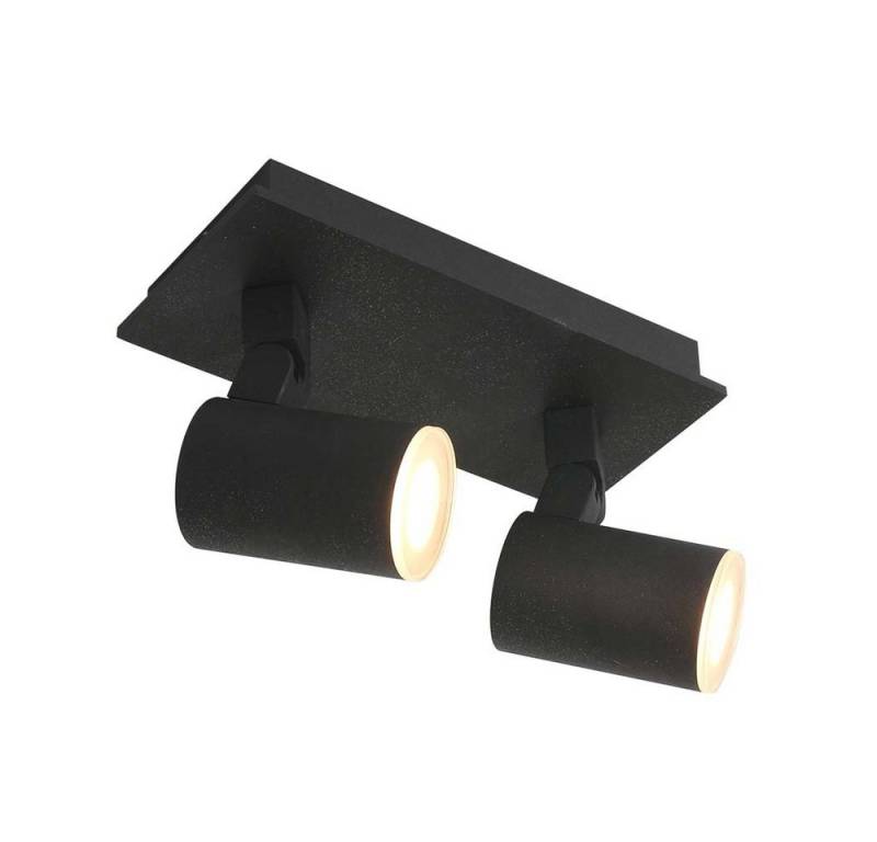 Steinhauer LIGHTING LED Deckenleuchte, Leuchtmittel inklusive, Deckenleuchte Deckenlampe Wohnzimmerleuchte 2 flammig schwarz von Steinhauer LIGHTING