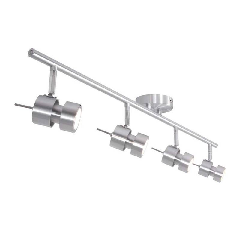 Steinhauer LIGHTING LED Deckenleuchte, Leuchtmittel inklusive, Warmweiß, Deckenleuchte Spotleiste Spotlampe LED 4-Flammig silber dimmbar von Steinhauer LIGHTING