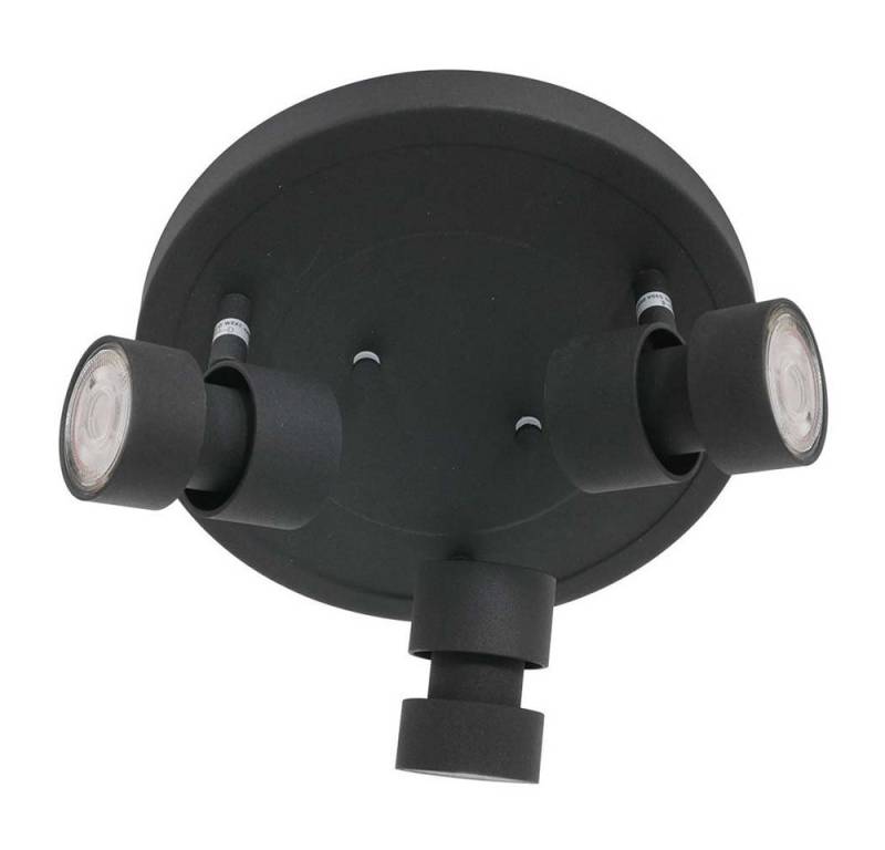 Steinhauer LIGHTING LED Deckenleuchte, Leuchtmittel inklusive, Tageslichtweiß, Deckenleuchte Spotrondell Spotlampe LED 3 Flammig schwarz Strahler von Steinhauer LIGHTING