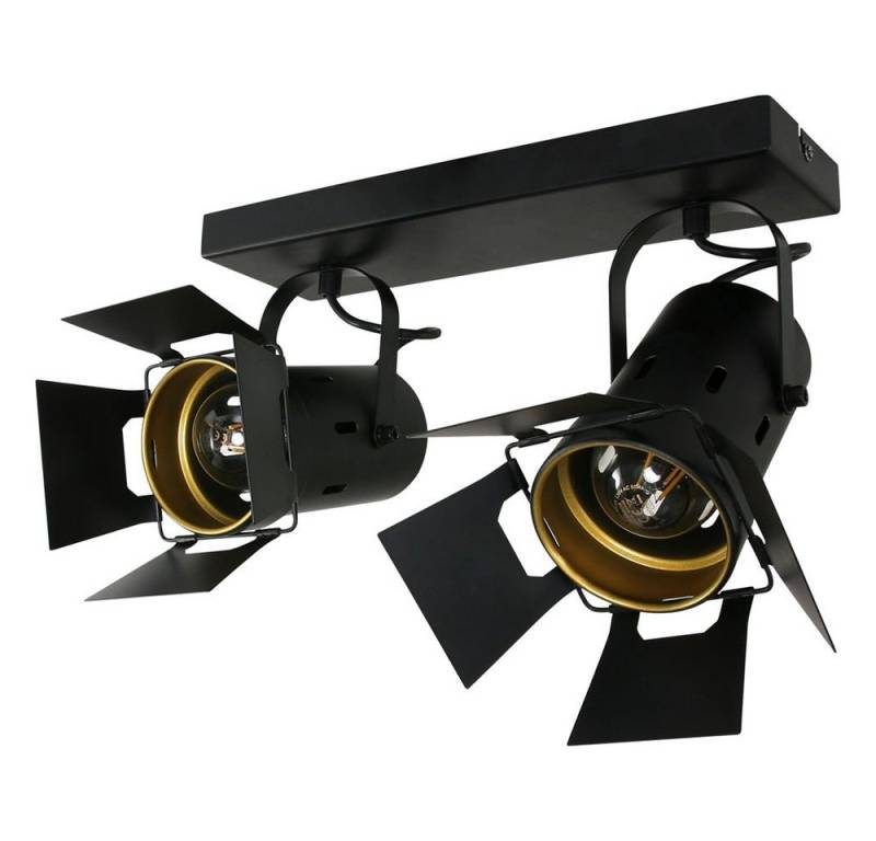 Steinhauer LIGHTING LED Deckenleuchte, Leuchtmittel nicht inklusive, RETRO Decken Spot Leuchte Wohn Zimmer Studio schwarz-gold Lampe Steinhauer LIGHTING LED Deckenleuchte, Leuchtmittel nicht inklusive, RETRO Decken Spot Leuchte Wohn Zimmer Studio schwarz-gold Lampe von Steinhauer LIGHTING