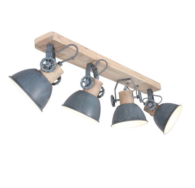 Steinhauer LIGHTING LED Deckenspot, Leuchtmittel nicht inklusive, Retro Decken Lampe Strahler verstellbar Wohn Zimmer Holz Spot von Steinhauer LIGHTING