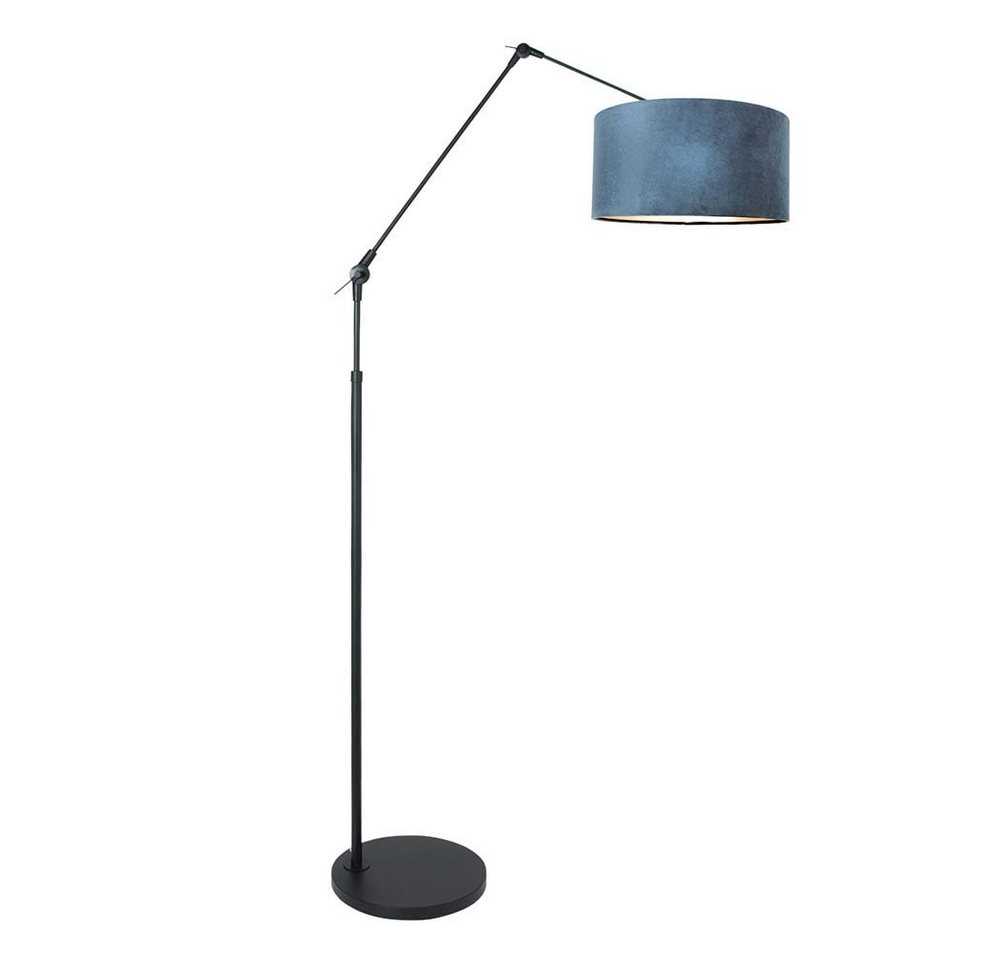 Steinhauer LIGHTING LED Leselampe, Gelenkleuchte Stehleuchte Lampe Textil blau schwarz Höhenverstellbar von Steinhauer LIGHTING