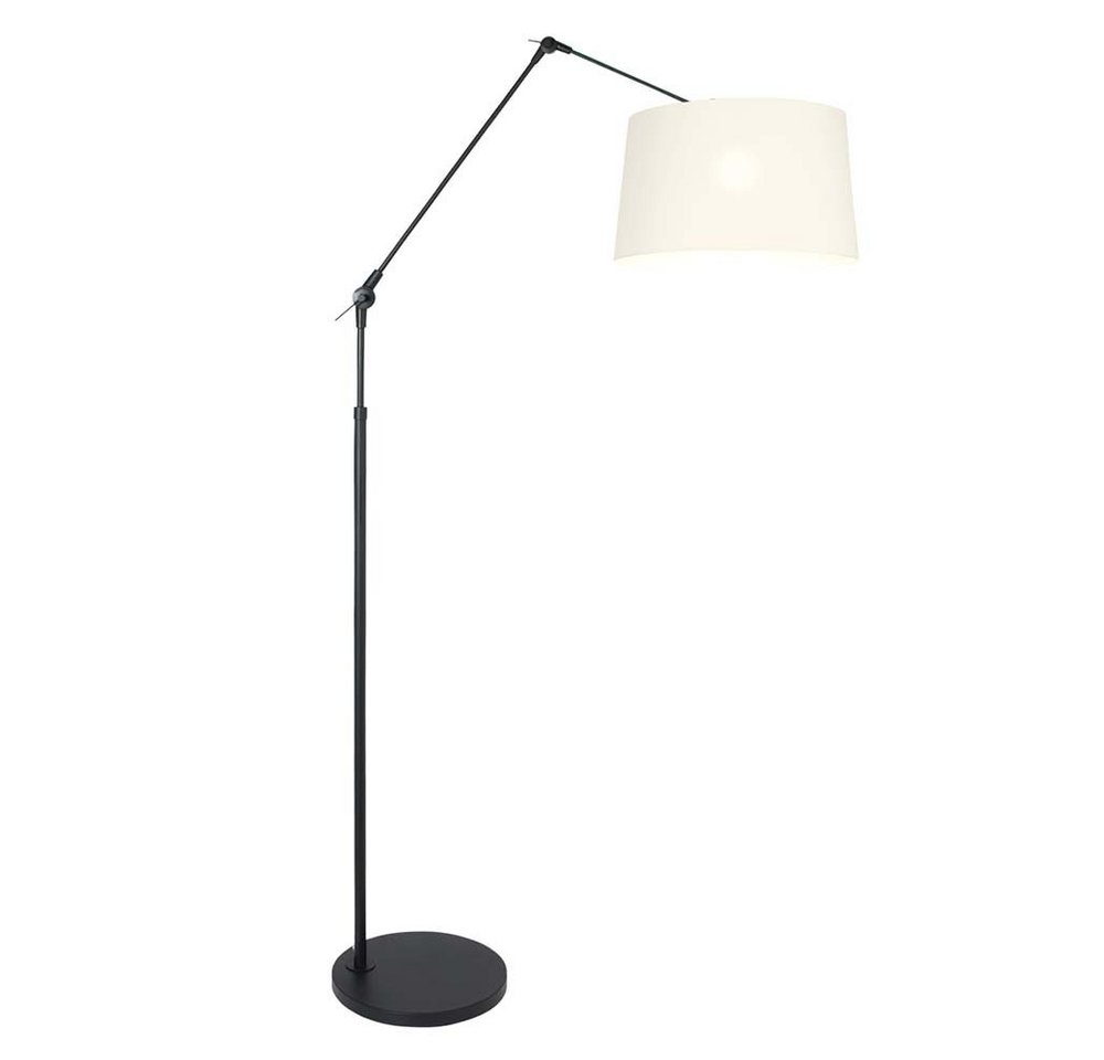 Steinhauer LIGHTING LED Leselampe, Leuchtmittel nicht inklusive, Gelenkleuchte Stehleuchte Standlampe Textil weiß schwarz verstellbar von Steinhauer LIGHTING