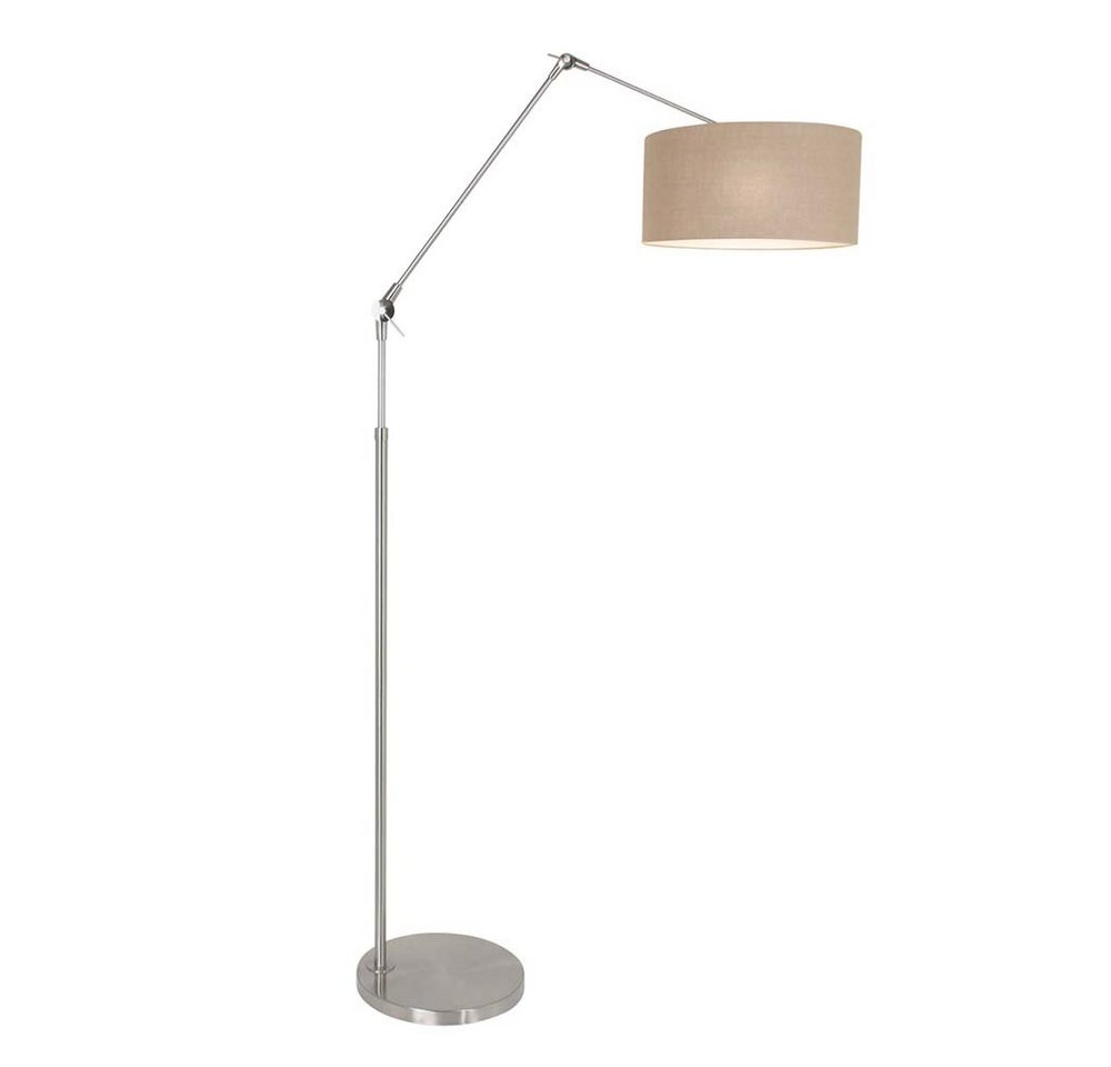 Steinhauer LIGHTING LED Leselampe, Leuchtmittel nicht inklusive, Gelenkleuchte Stehleuchte Wohnzimmerlampe verstellbar Stahl Textil von Steinhauer LIGHTING
