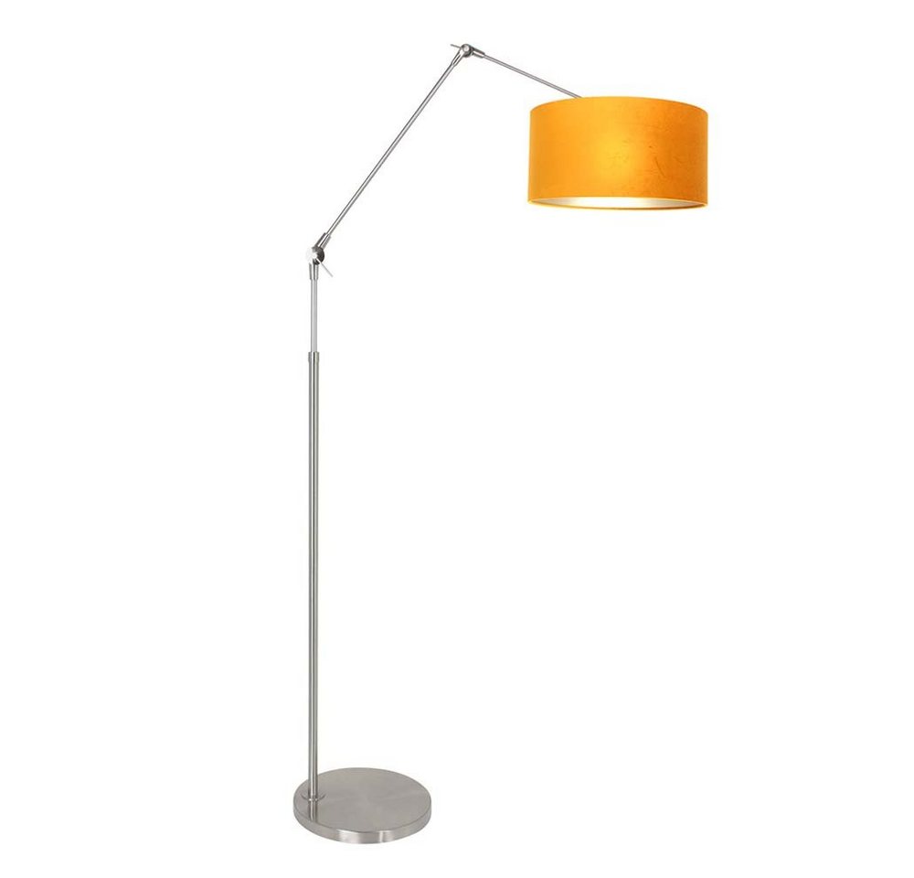 Steinhauer LIGHTING LED Leselampe, Leuchtmittel nicht inklusive, Gelenkleuchte Stehleuchte Wohnzimmerlampe verstellbar Stahl Textil von Steinhauer LIGHTING