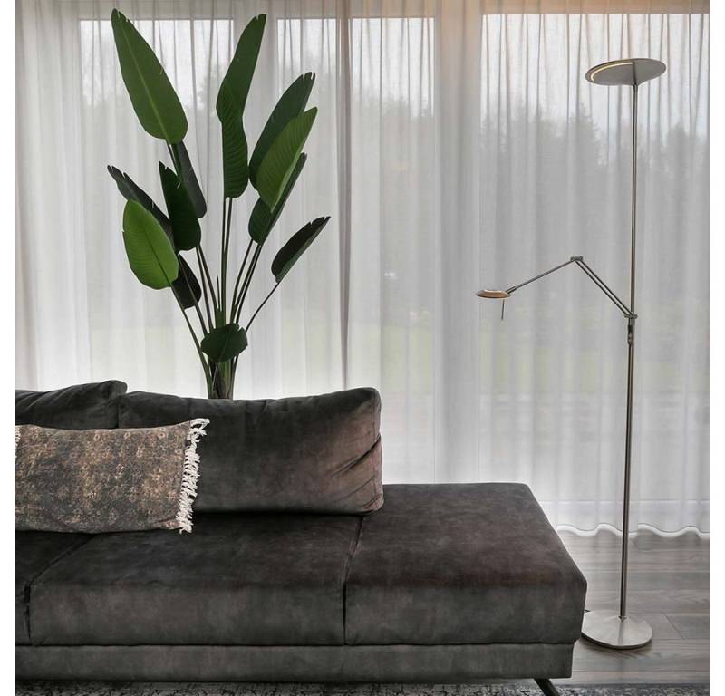 Steinhauer LIGHTING LED Stehlampe, LED-Leuchtmittel fest verbaut, Stehleuchte Lampe Beistellleuchte Wohnzimmerlampe höhnverstellbar von Steinhauer LIGHTING