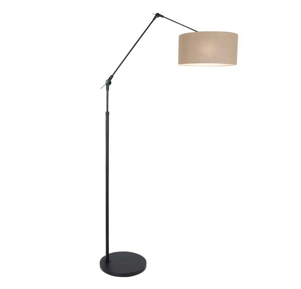 Steinhauer LIGHTING LED Leselampe, Leuchtmittel nicht inklusive, Stehleuchte Standlampe Gelenkleuchte E27 grau Textil schwarz von Steinhauer LIGHTING