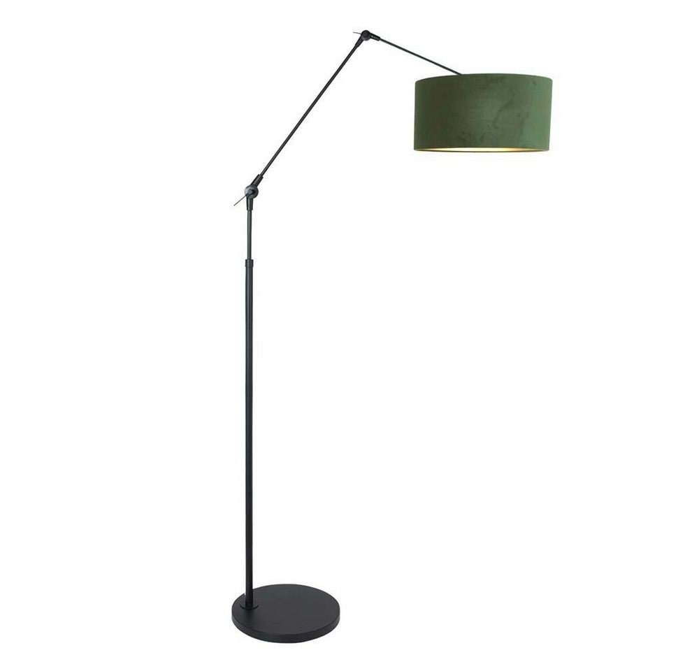 Steinhauer LIGHTING LED Leselampe, Stehleuchte Standlampe Gelenkleuchte E27 grün Textil schwarz von Steinhauer LIGHTING