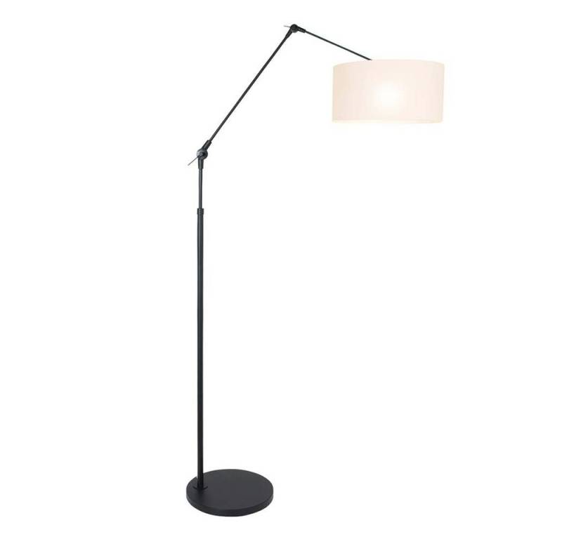 Steinhauer LIGHTING LED Leselampe, Leuchtmittel nicht inklusive, Stehleuchte Standlampe Gelenkleuchte E27 weiß Textil schwarz von Steinhauer LIGHTING