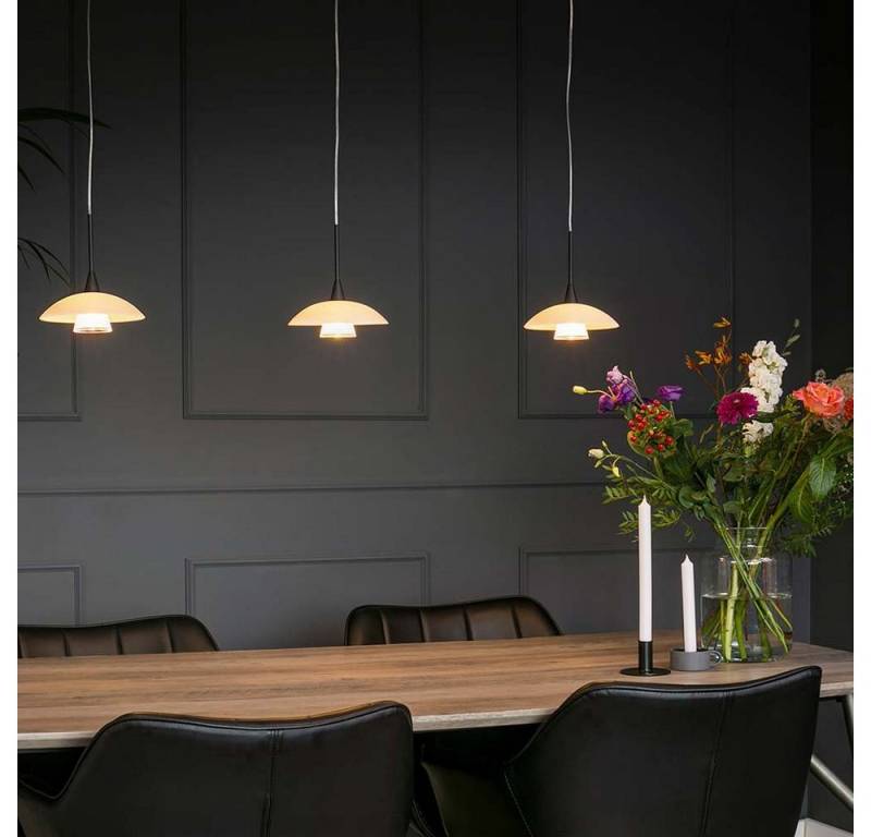 Steinhauer LIGHTING LED Pendelleuchte, Leuchtmittel inklusive, Warmweiß, Hängeleuchte Pendelleuchte Esszimmerlampe LED 1-Flammig dimmbar Glas von Steinhauer LIGHTING