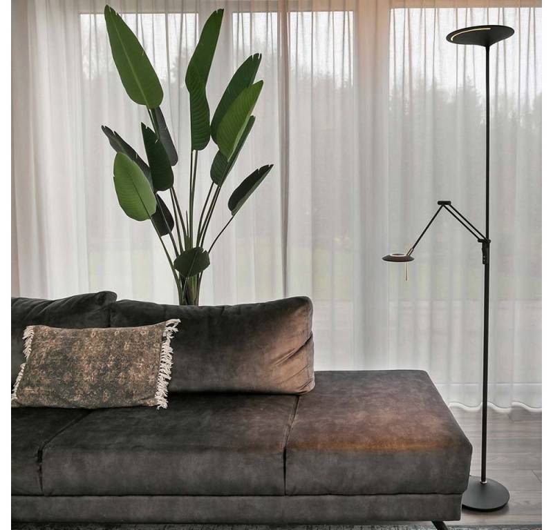 Steinhauer LIGHTING LED Stehlampe, LED-Leuchtmittel fest verbaut, Stehleuchte Stehlampe Standleuchte Beistelllampe Dimmbar von Steinhauer LIGHTING