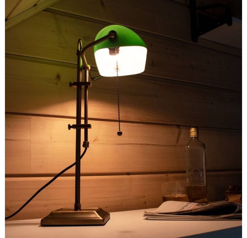 Steinhauer LIGHTING LED Tischleuchte, Leuchtmittel nicht inklusive, Antike Schreib Tisch Lampe Leuchte Beleuchtung Bronze-Farbe von Steinhauer LIGHTING