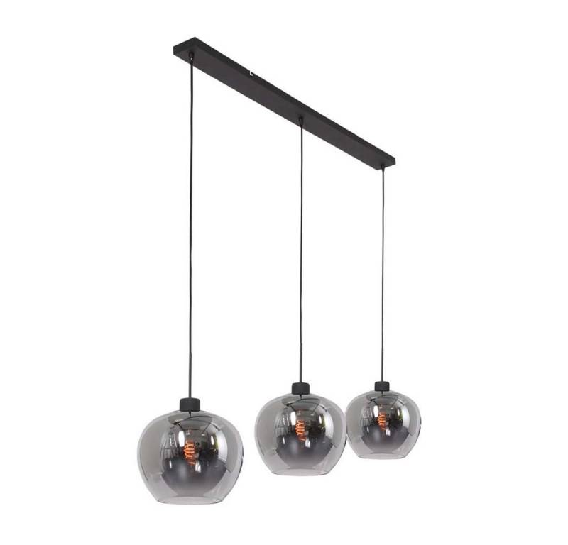 Steinhauer LIGHTING Pendelleuchte, Leuchtmittel nicht inklusive, Pendelleuchte Hängelampe Deckenleuchte Metall Rauchglas 3-Flammig L von Steinhauer LIGHTING