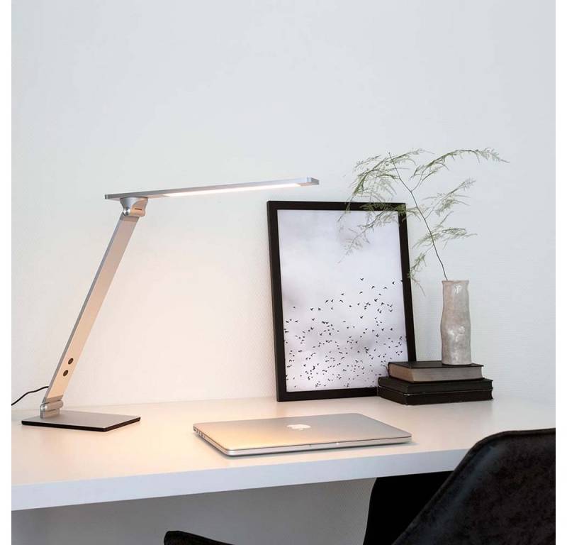 Steinhauer LIGHTING Schreibtischlampe, LED-Leuchtmittel fest verbaut, Tischlampe Schreibtischleuchte dimmbar LED Wohnzimmerleuchte von Steinhauer LIGHTING