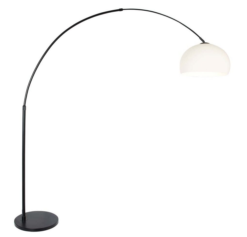 Steinhauer LIGHTING Stehlampe, Leuchtmittel nicht inklusive, Bogenleuchte Stehleuchte Standlampe Metall Schwarz Weiß Leselampe H von Steinhauer LIGHTING
