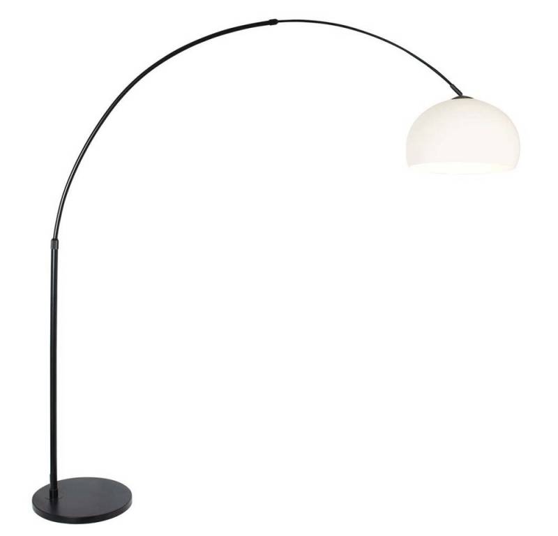 Steinhauer LIGHTING Stehlampe, Leuchtmittel nicht inklusive, Bogenleuchte Stehleuchte Standlampe Metall Schwarz Weiß Leselampe H von Steinhauer LIGHTING