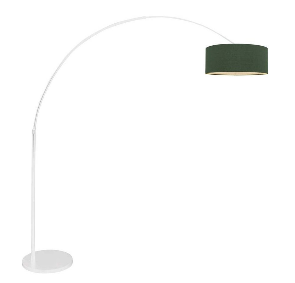 Steinhauer LIGHTING Stehlampe, Leuchtmittel nicht inklusive, Stehleuchte Standlampe Bogenleuchte Wohnzimmerlampe Velours Grün von Steinhauer LIGHTING