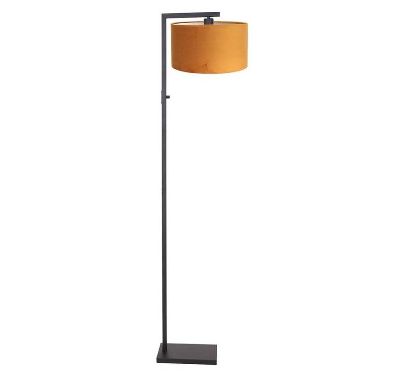 Steinhauer LIGHTING Stehlampe, Leuchtmittel nicht inklusive, Stehleuchte Standlampe Wohnzimmerleuchte E27 Textil gold schwarz von Steinhauer LIGHTING
