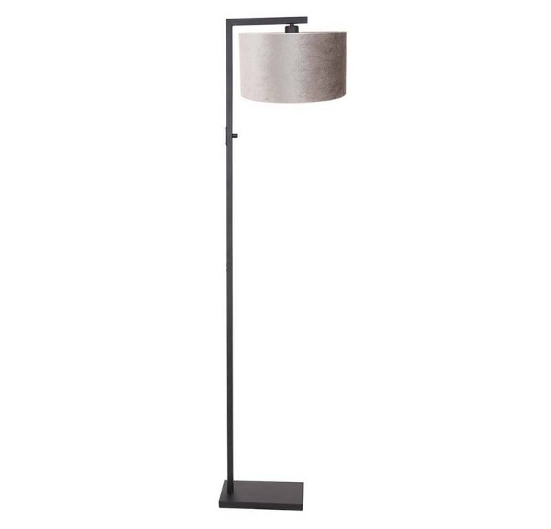 Steinhauer LIGHTING Stehlampe, Leuchtmittel nicht inklusive, Stehleuchte Standlampe Wohnzimmerleuchte E27 Textil grau schwarz von Steinhauer LIGHTING