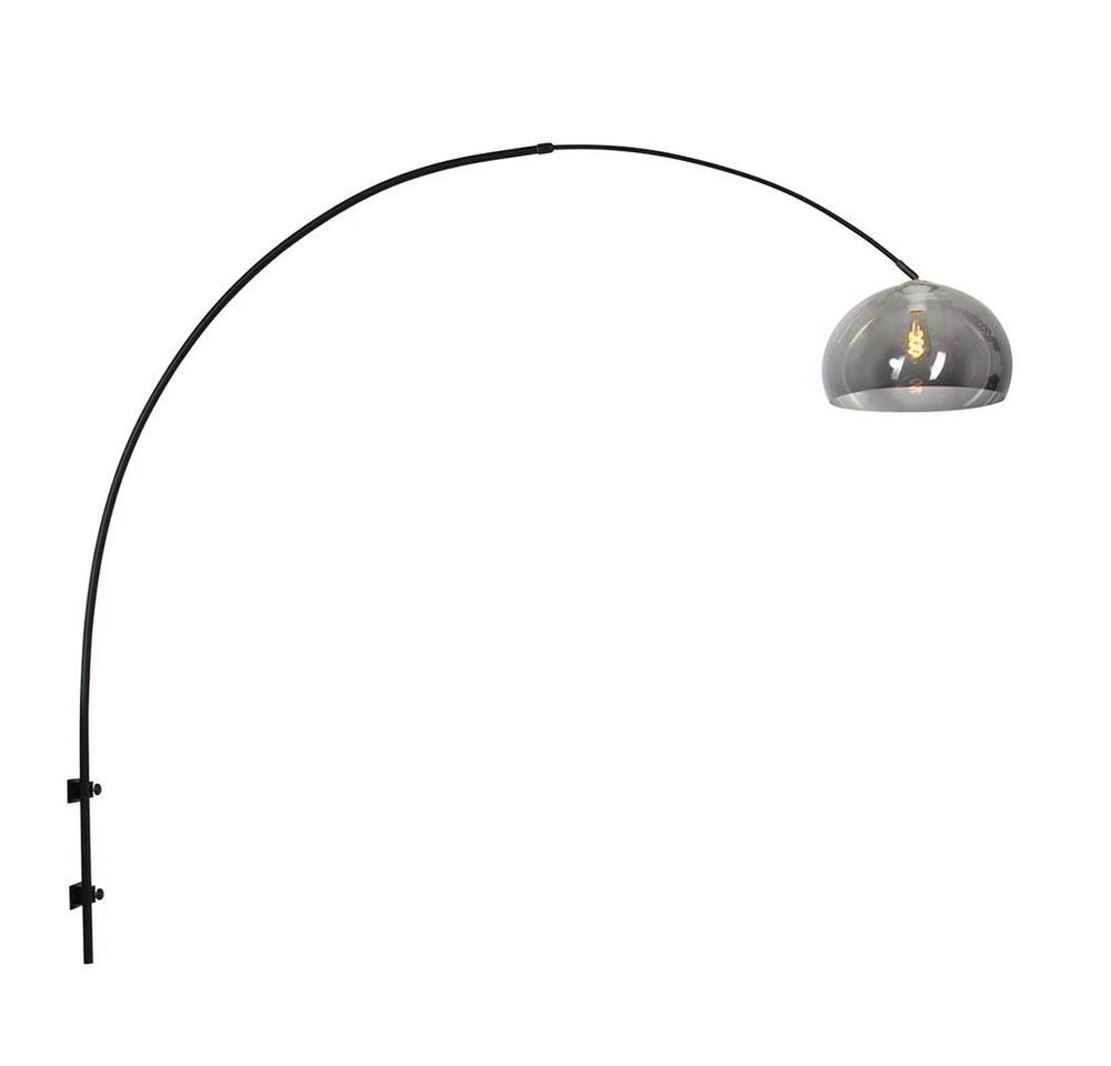 Steinhauer LIGHTING Wandleuchte, Wandleuchte Bogenleuchte Wandlampe schwarz rauchfarben verstellbar von Steinhauer LIGHTING