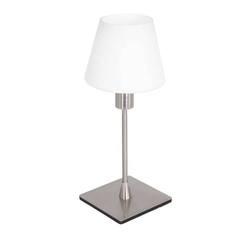 Steinhauer LIGHTING Tischleuchte, Leuchtmittel nicht inklusive, Tischleuchte Tischlampe Esszimmerleuchte 1 flammig Glas silber E14 H von Steinhauer LIGHTING