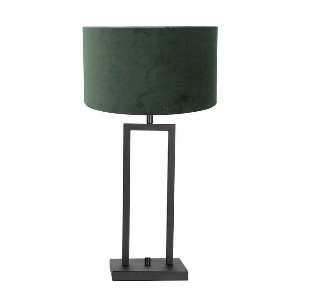 Steinhauer LIGHTING Tischleuchte, Nachttischleuchte Beistellleuchte Leselampe Textil grün schwarz-matt von Steinhauer LIGHTING