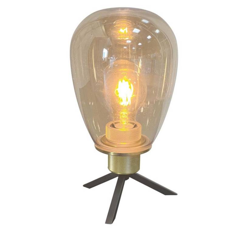 Steinhauer LIGHTING Tischleuchte, Leuchtmittel nicht inklusive, Tischlampe Nachttischlampe Tischleuchte amber Glühbirnen Design von Steinhauer LIGHTING