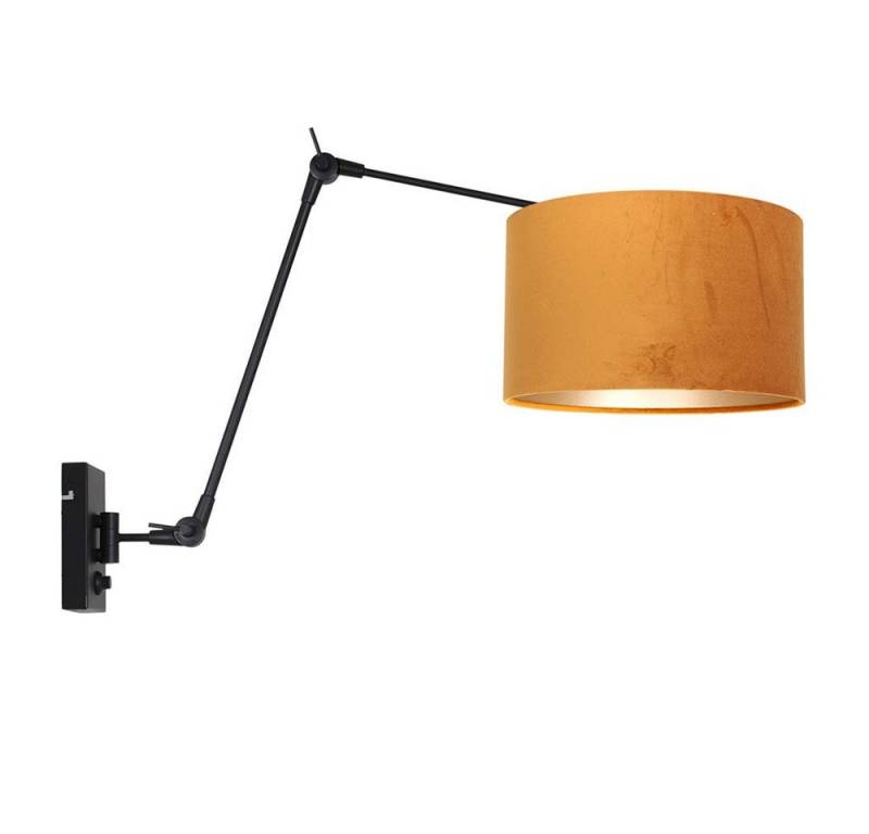 Steinhauer LIGHTING Wandleuchte, Leuchtmittel nicht inklusive, Gelenkleuchte Wandlampe Schlafzimmerleuchte verstellbar Textil gold von Steinhauer LIGHTING