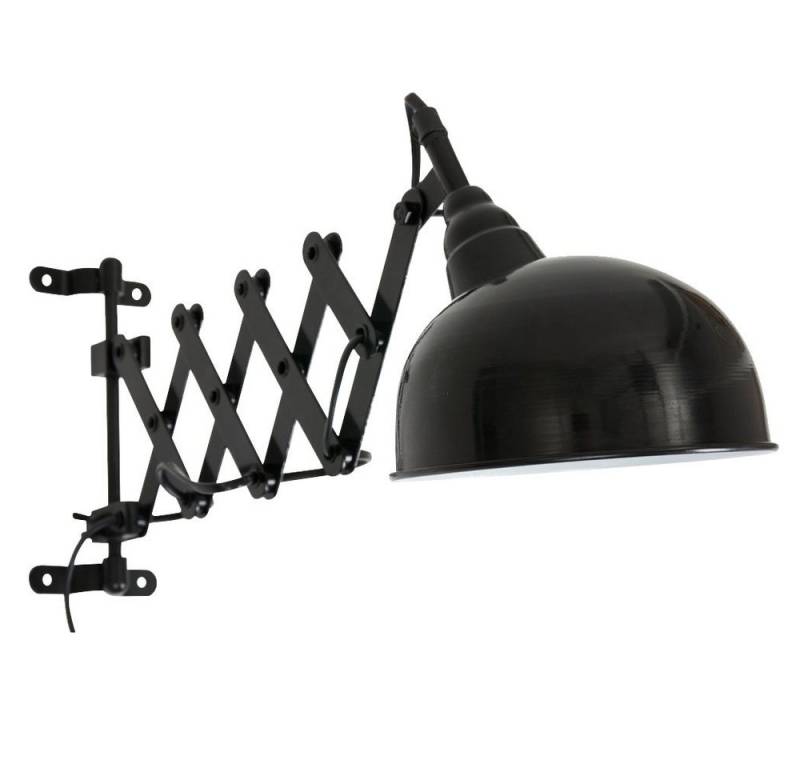 Steinhauer LIGHTING Wandleuchte, Leuchtmittel nicht inklusive, Wand Lampe schwarz Ziehharmonika Gelenk Leuchte Spot verstellbar von Steinhauer LIGHTING