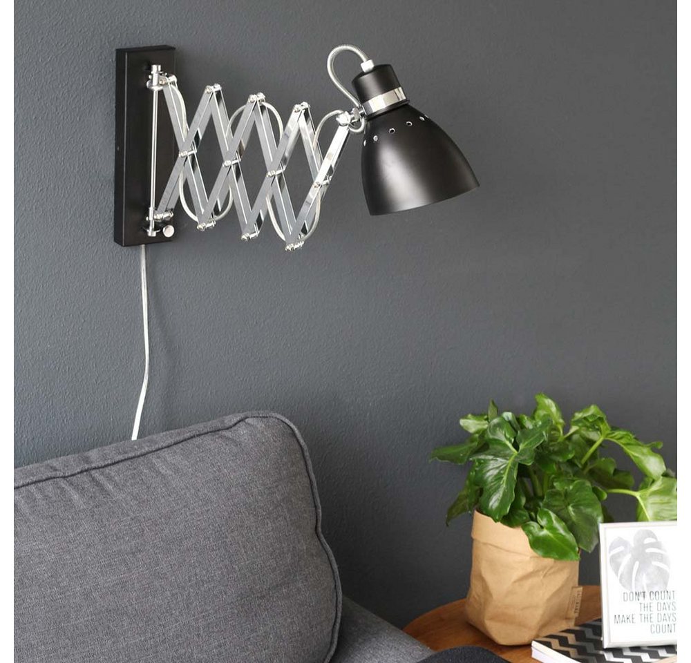 Steinhauer LIGHTING Wandleuchte, Wandlampe Spotleuchte Wandleuchte verstellbar Ziehharmonika von Steinhauer LIGHTING