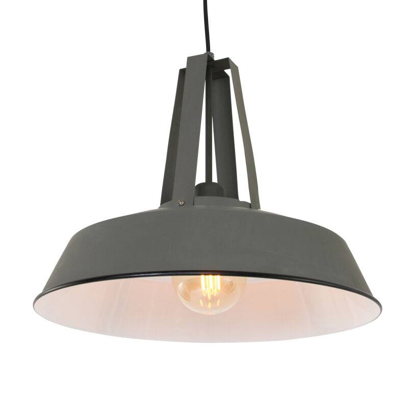 Mexlite Retropendelleuchte Luna grau von Steinhauer Lighting