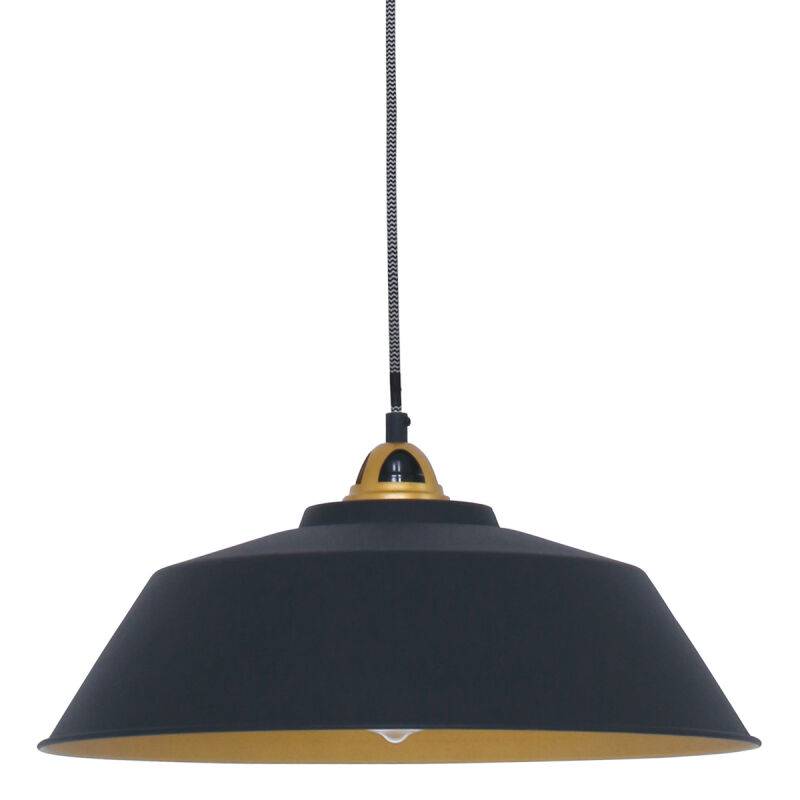 Mexlite Retropendelleuchte Nové schwarz von Steinhauer Lighting