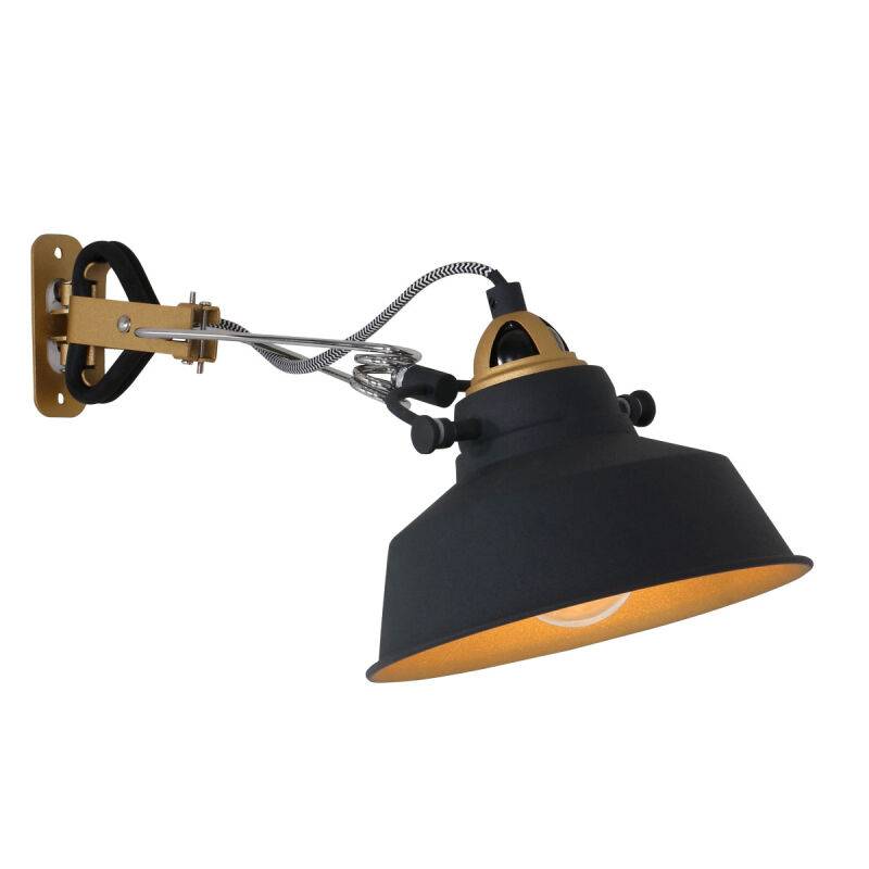 Mexlite Retrowandleuchte Nové schwarz von Steinhauer Lighting