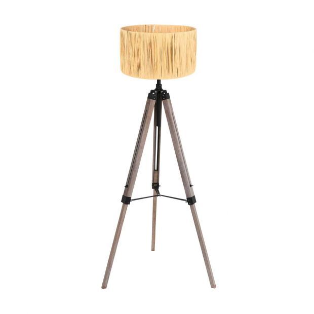 Mexlite Stehleuchte Triek mit Lampenschirm aus Gräsern von Steinhauer Lighting