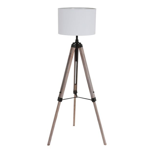 Mexlite Stehleuchte Triek mit Lampenschirm in weiß von Steinhauer Lighting