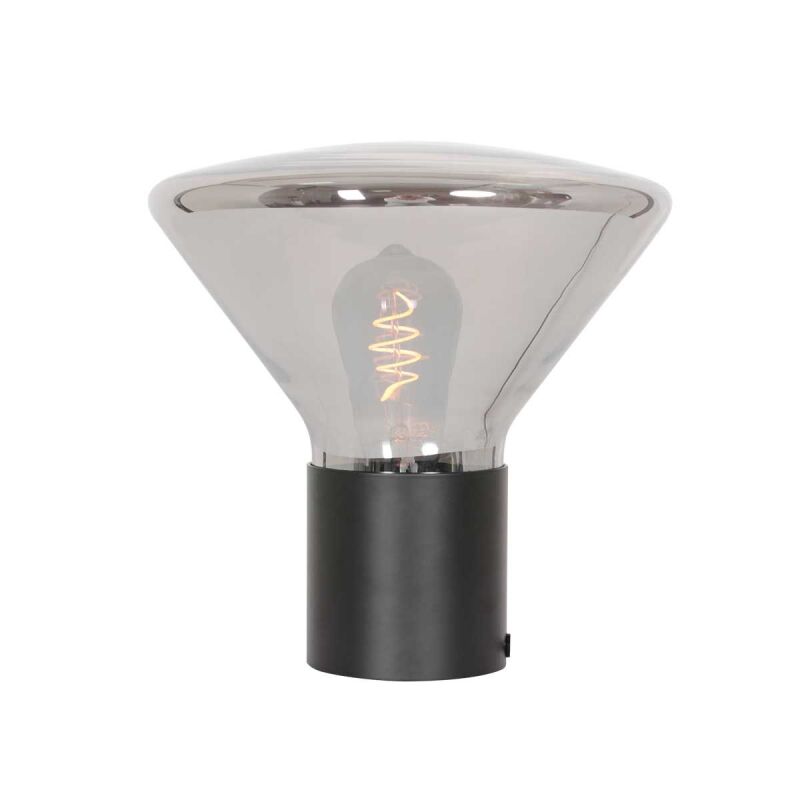 Steinhauer Ambiance Tischleuchte Rauchglas schwarz E27 von Steinhauer Lighting