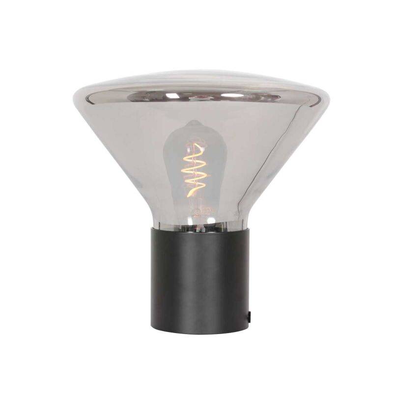 Steinhauer Ambiance Tischleuchte Rauchglas schwarz E27 von Steinhauer Lighting