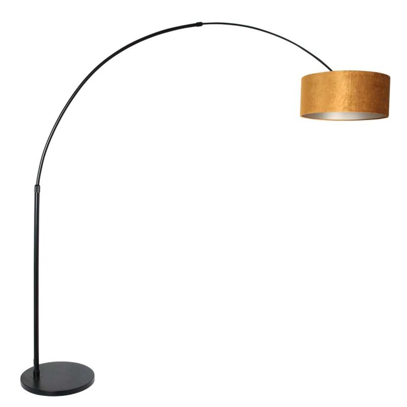 Steinhauer Bogenleuchte Sparkled Light schwarz verschiedene Variationen gold (Velours) von Steinhauer Lighting