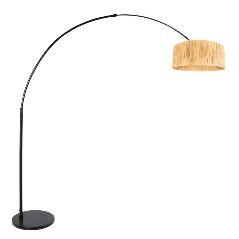 Steinhauer Bogenleuchte Sparkled Light schwarz verschiedene Variationen natur (Seegras) von Steinhauer Lighting