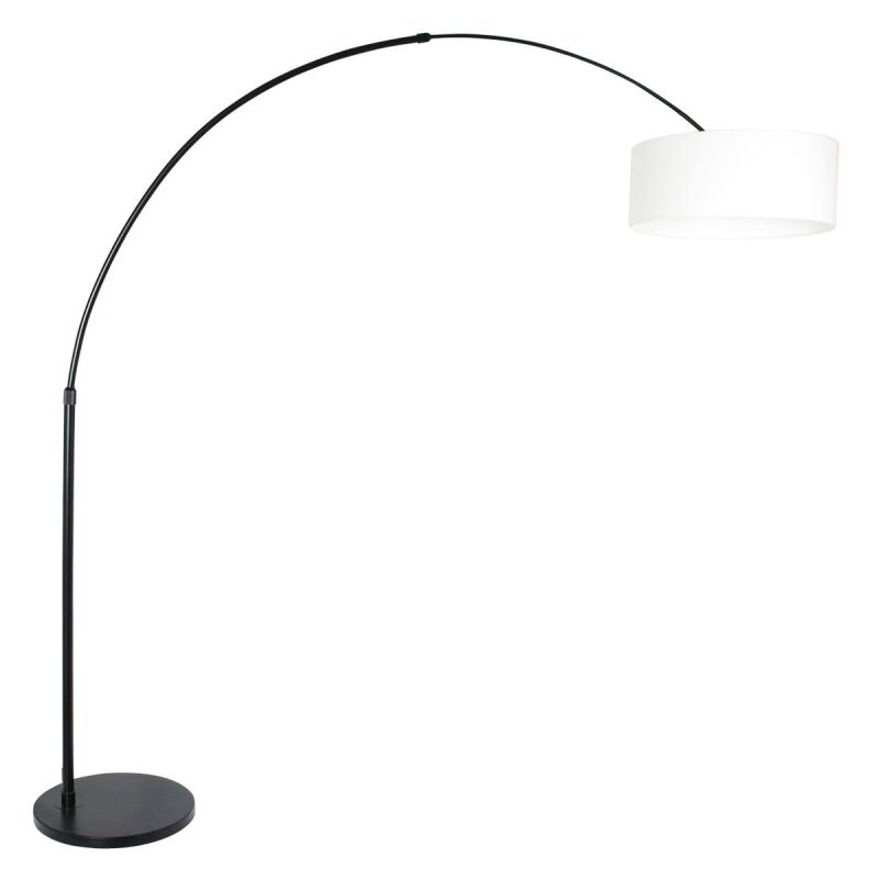 Steinhauer Bogenleuchte Sparkled Light schwarz verschiedene Variationen weiß (Leinen) von Steinhauer Lighting