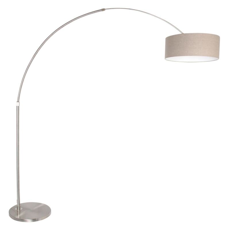 Steinhauer Bogenleuchte Sparkled Light stahl verschiedene Variationen grau (Leinen) von Steinhauer Lighting