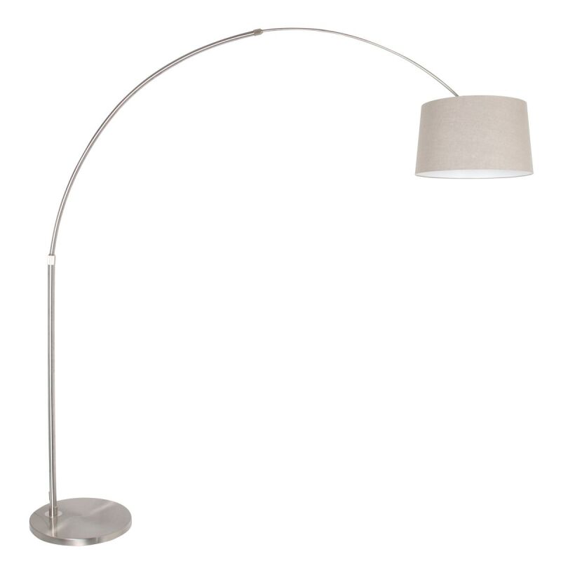 Steinhauer Bogenleuchte Sparkled Light stahl verschiedene Variationen grau konisch (Leinen) von Steinhauer Lighting