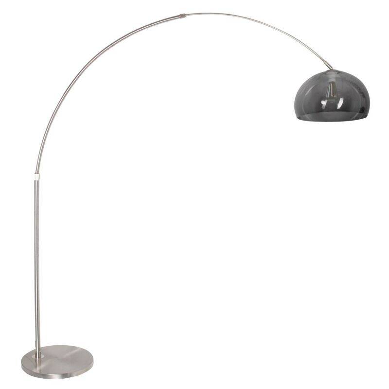 Steinhauer Bogenleuchte Sparkled Light stahl verschiedene Variationen rauchgrau Kugel (Kunststoff) von Steinhauer Lighting
