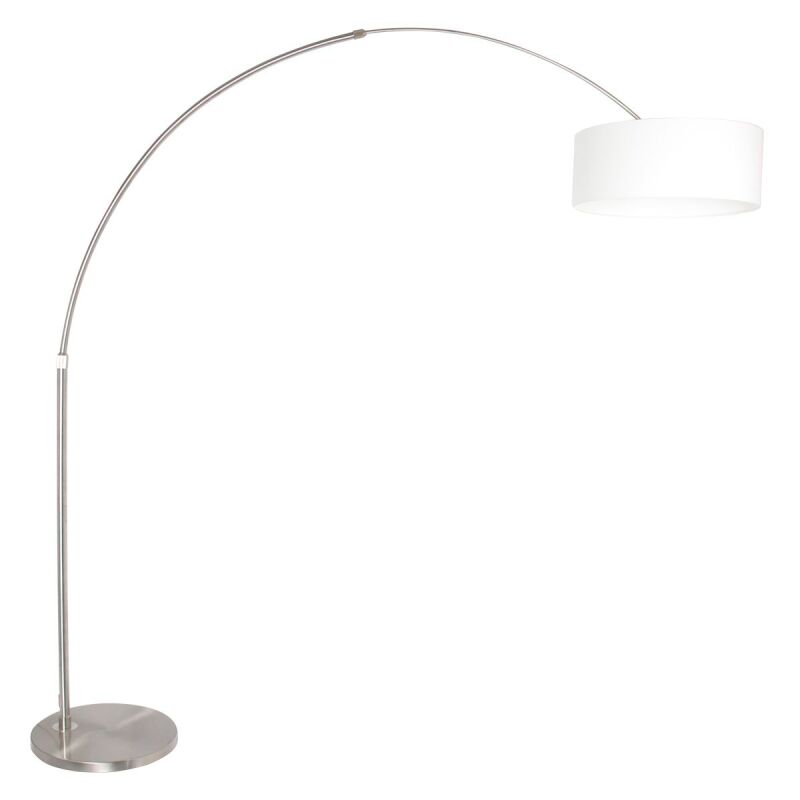 Steinhauer Bogenleuchte Sparkled Light stahl verschiedene Variationen weiß (Leinen) von Steinhauer Lighting