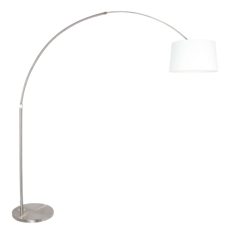 Steinhauer Bogenleuchte Sparkled Light stahl verschiedene Variationen weiß konisch (Leinen) von Steinhauer Lighting